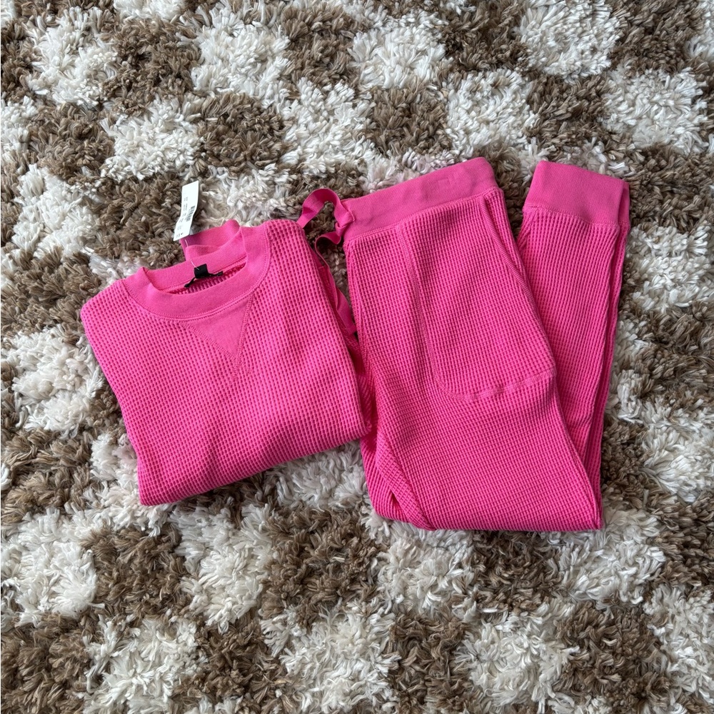 J. Crew Waffle Lounge Set